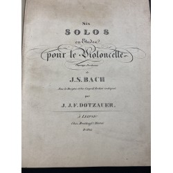 Bach, Johann Sebastian: Six Solos ou Etudes ... (BWV 1007-1012)